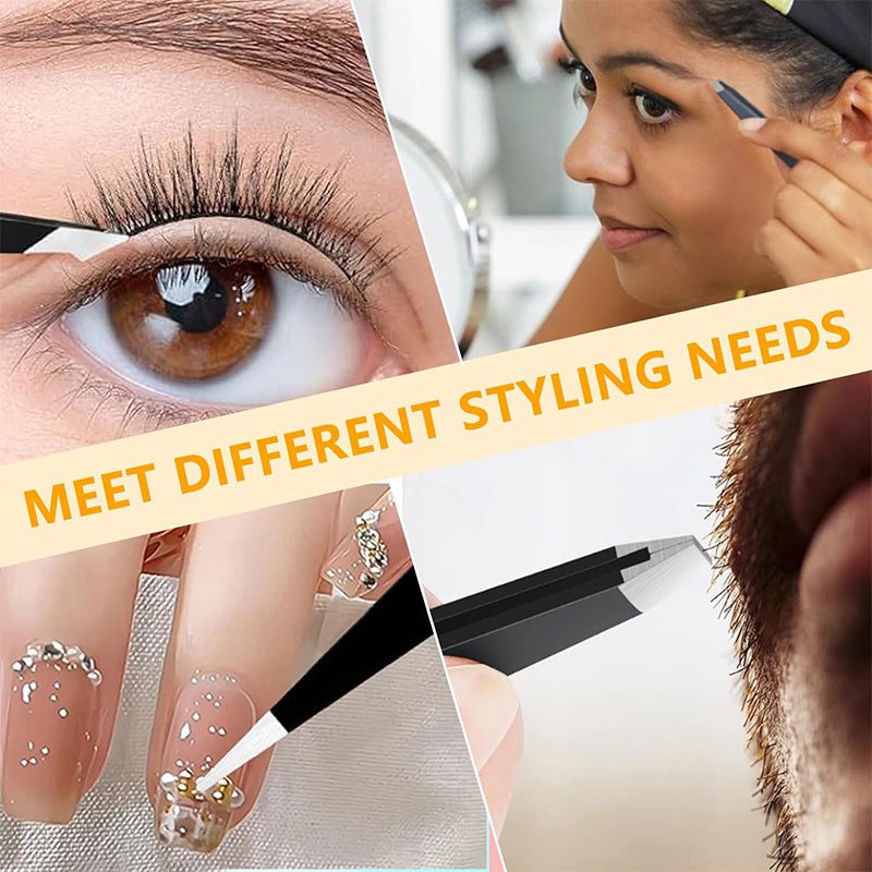 Elycura Multi-Tip Tweezers Set