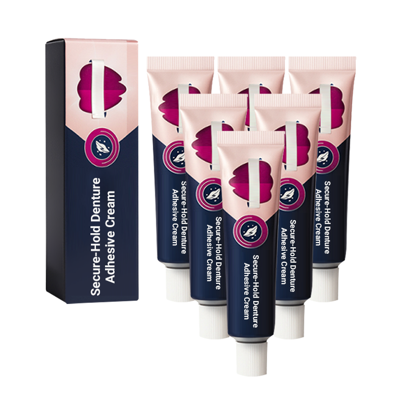 6x Secure-Hold Denture Adhesive Cream